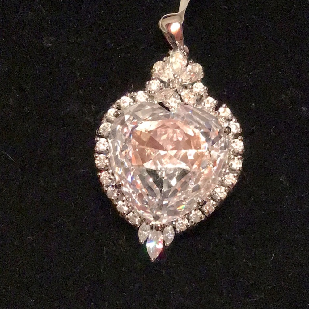 New Sterling Silver Heart Pendant
